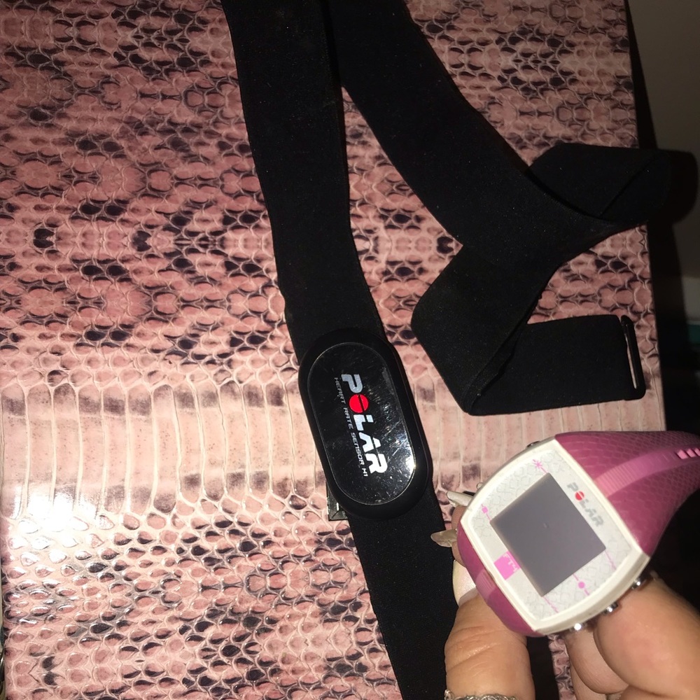 POLAR WATCH WITH HEART RATE MONITOR